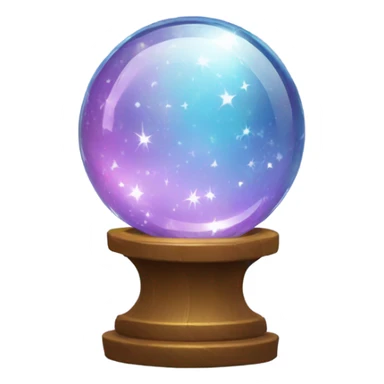 crystal ball sparkles sticker