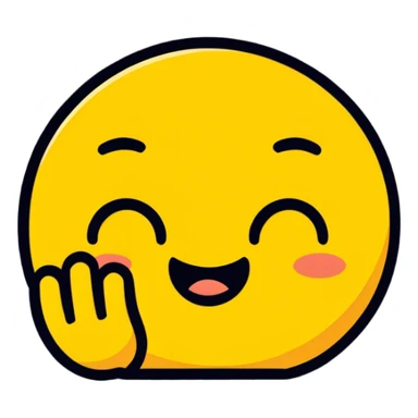 Yellow emoji looking down and sad with hand on forgead sticker