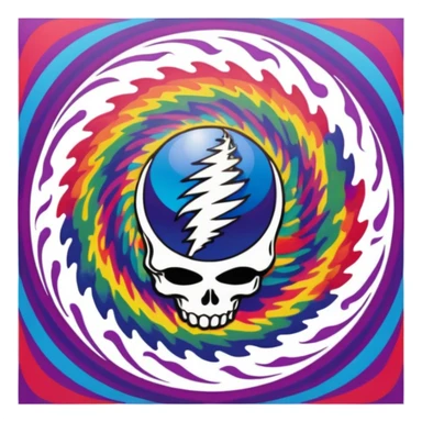 grateful dea sticker