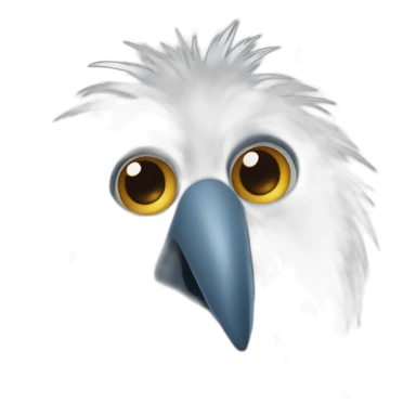 yetti bird long nose sticker