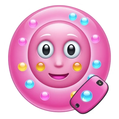 pink phone contacts bubble sticker
