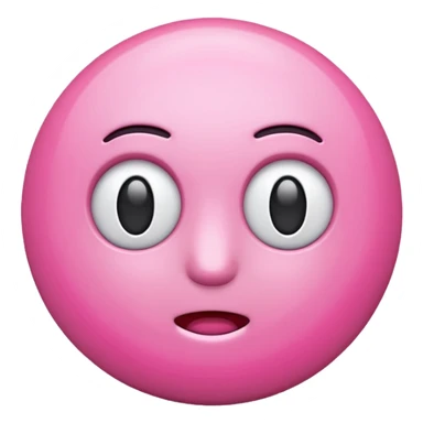 me haces un emoji de alerta en rosa tipo 3d ? te paso el código de color FDD2EF sticker