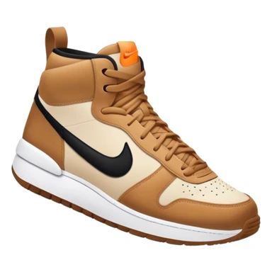 Hiu menggunakan sepatu nike sticker