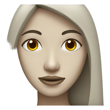 stone woman face sticker