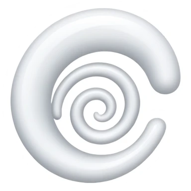 curved swirly white X sticker