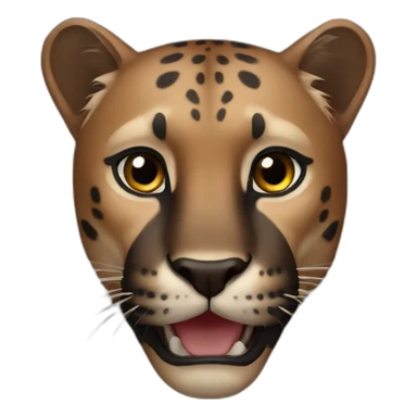 Brown panther sticker