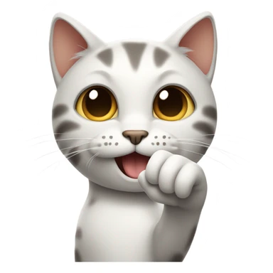 cat with 👌🏽 sticker