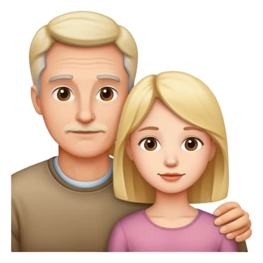 Father, mother and daughter  sticker