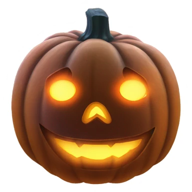 Halloween pumpkin with glowing eyes  sticker