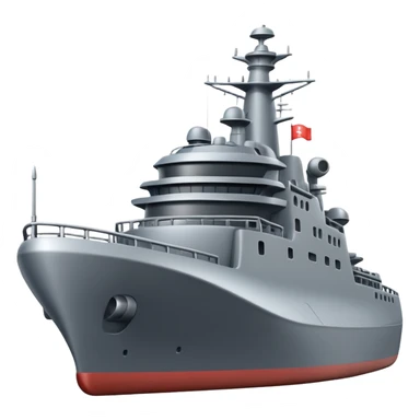 Very realistic modern warship  sticker