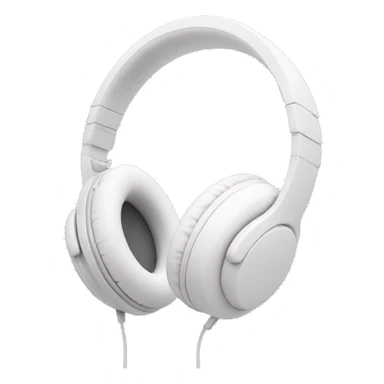 Cute white headphones with a light pink bow on it sticker
