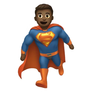 superhero saving the city  sticker