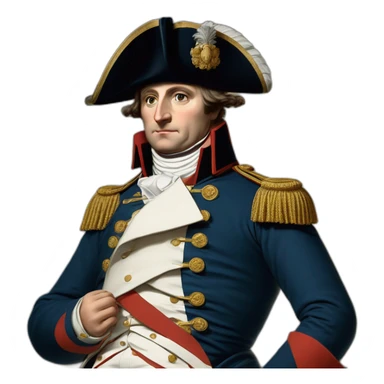 Napoleon 1er qui mets son poignet sous son menton assis sticker
