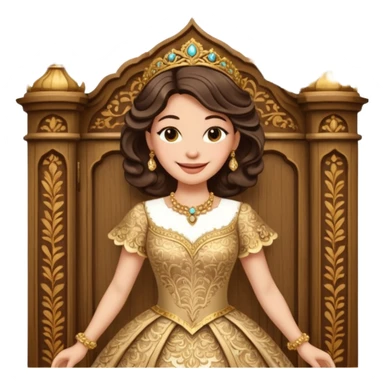 The character in Call Beauty and the Beast: Mrs. Wardrobe sticker