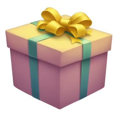 yellow present sticker