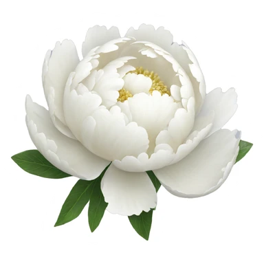 White Peony sticker