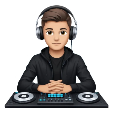 Martin Garrix with DJ table sticker