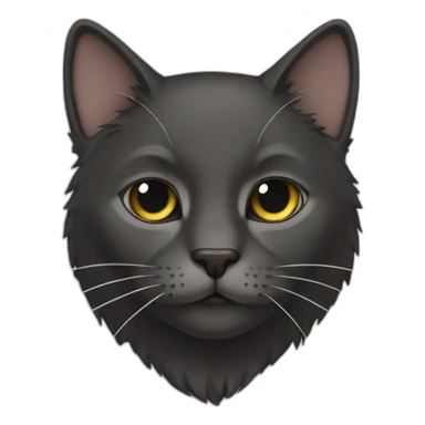 Cat blak sticker
