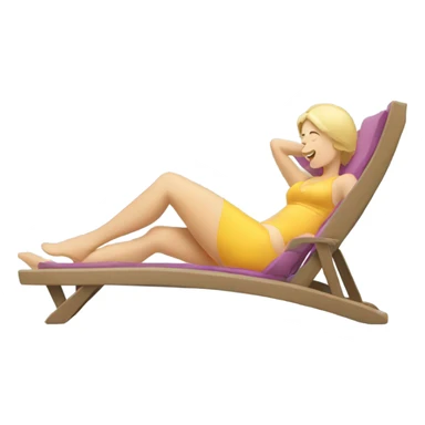 Caucasian ladies ￼laying on the beach  sticker