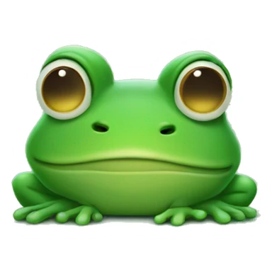 sad waiting frog sticker