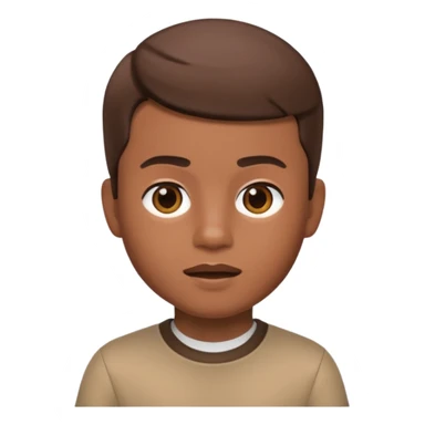 Make me a boy memoji with braun skin color Make me a boy memoji with braun skin color sticker