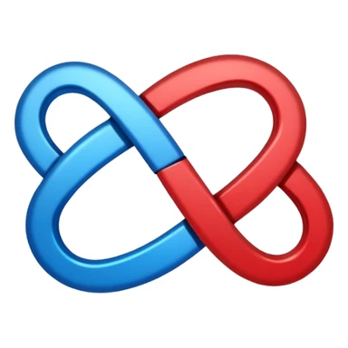 Devops   logo infinty with blue red combo  sticker