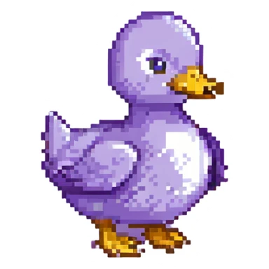 purple duck sticker