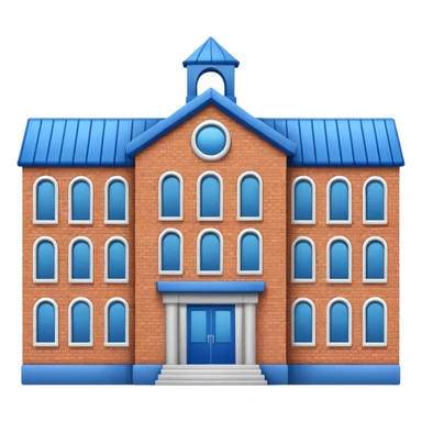 blue school sticker