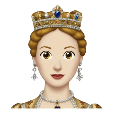 Mary Tudor Queen detailed sticker