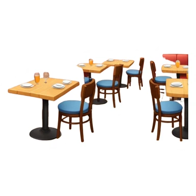 cozy restaurant interior sticker