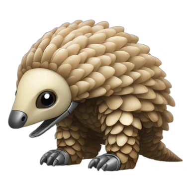 robot pangolin sticker
