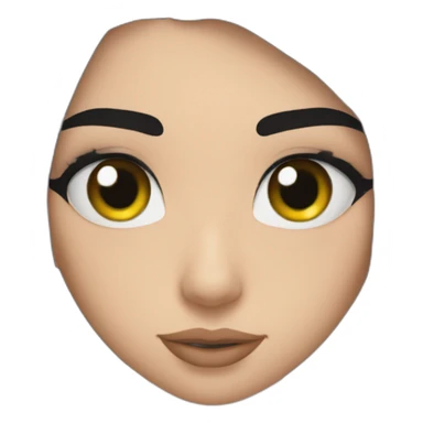 Dua Lipa with a half  sticker