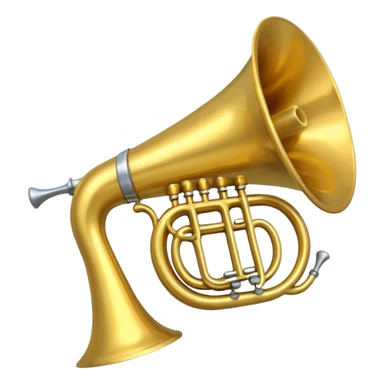 postal horn instrument sticker