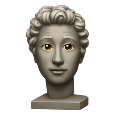 Statue moderne choqué  sticker