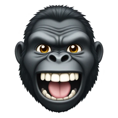 gorilla flexing grillz  sticker
