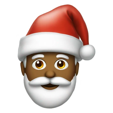  santa hat portrait sticker