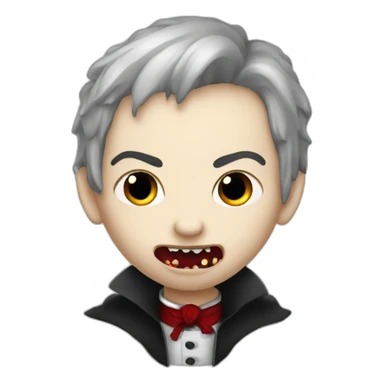 Vampire sucking blood sticker