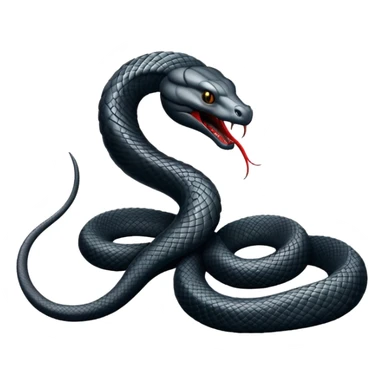 Una vibora negra sticker