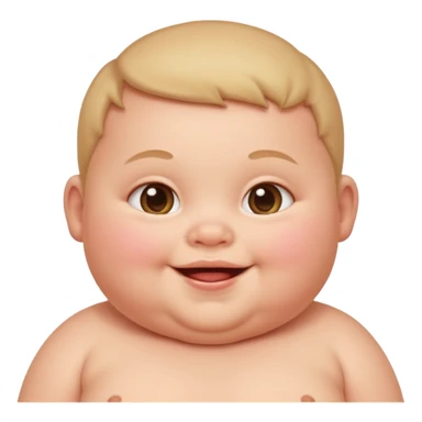 Fat baby sticker