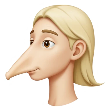 long nosed jew sticker