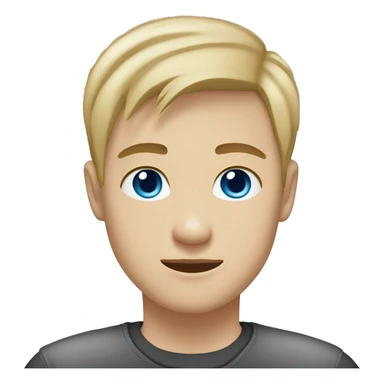 dark Blonde girl with blue eyes in black sweater and an east asian with light skin man with black hair and black eyes hugging sticker