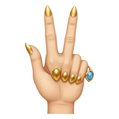 Middle finger with a ring on it sticker