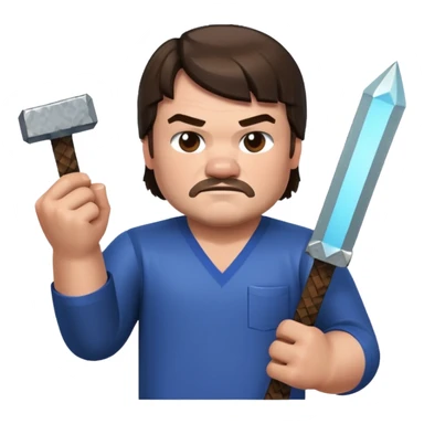 JACK BLACK FROM THE MINECRAFT MOVIE sticker