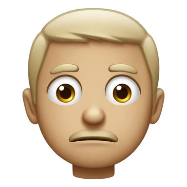 An absolutely distraught face sticker