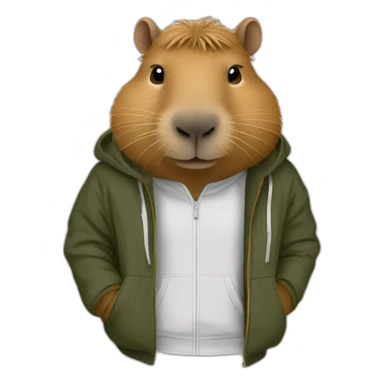 Capybara avec des vêtements Nike sticker