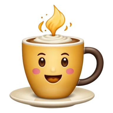 genera un cafe con vainilla sticker