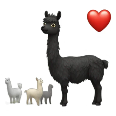 Corazón negro con llamas sticker