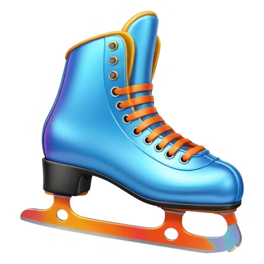 ice skates,colorful, Snow Gear,negative: character. sticker