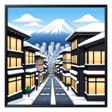 winter tokyo round picture sticker