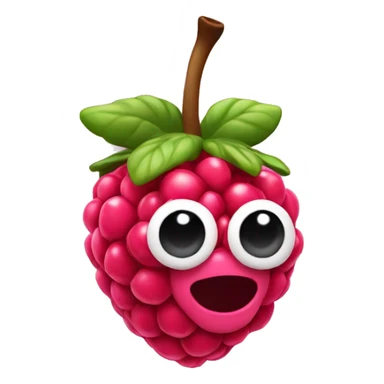 3D Rasberry sticker